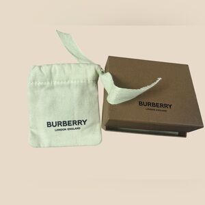 Burberry Cream Pouch with Brown Box